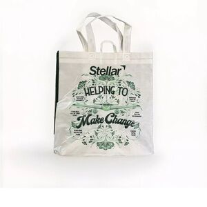 Stellar REUSABLE Airport Shopping Bag “Helping To Make Change” LaGuardia Airport